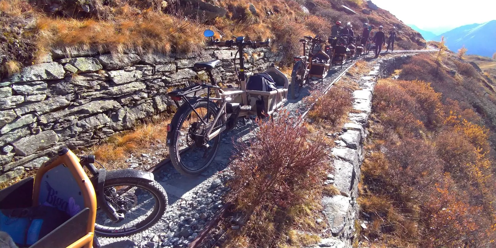 BigaAdventure 2025, Cervinia — cargo bike su sentiero di montagna